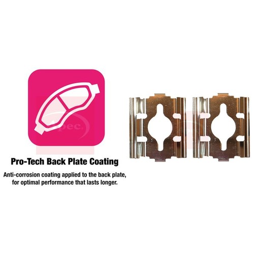 Front brake pads with fitting - pads,