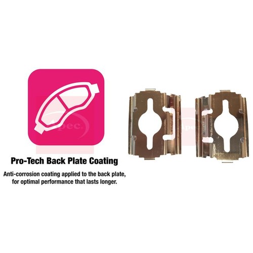 Front brake pads with - front,